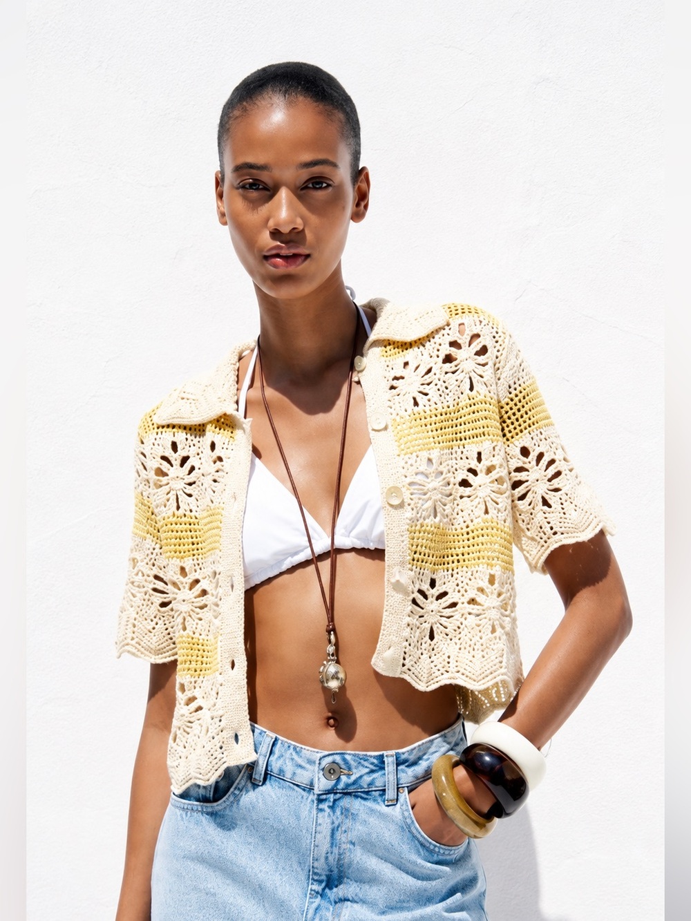 NEW ZARA CROCHET SWEATER SUMMER/VACATION SIZE M 
🚨NO DISCOUNT